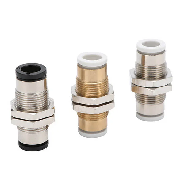 PM Pneumatic Bulkhead Connector Push to Connect Tube Fitting - EVERPEAKTOOLS