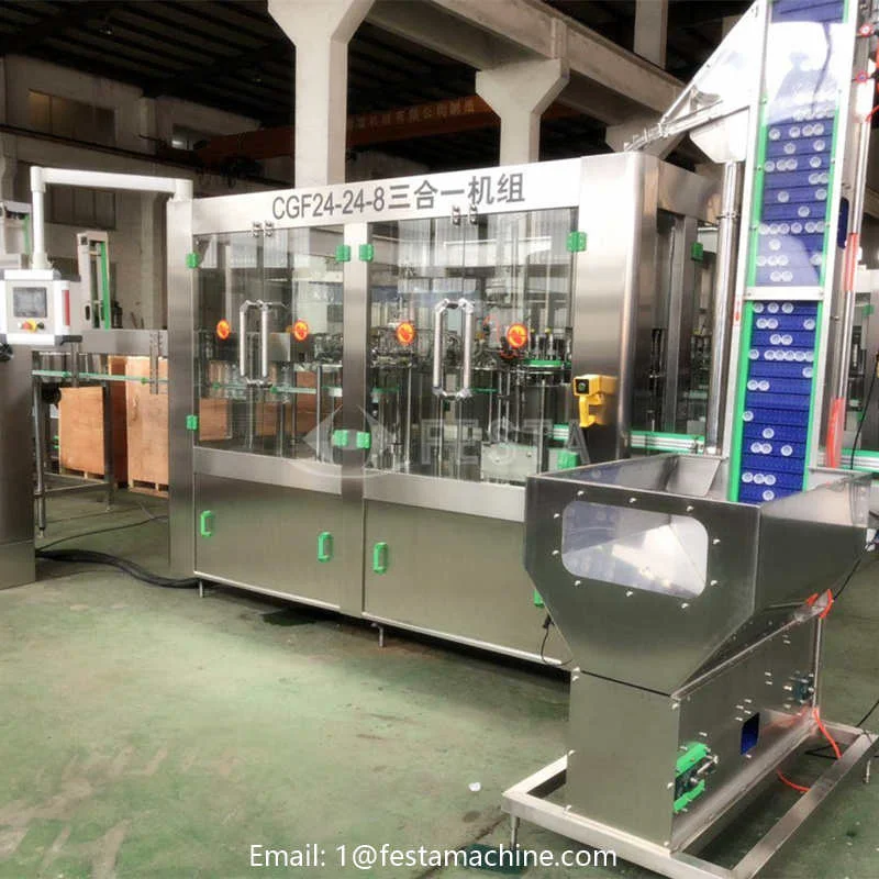 10000BPH(600ml) Auto Water Bottle Filling Machine CGF24-24-8 - Bottling Line, Canning Line and Packa